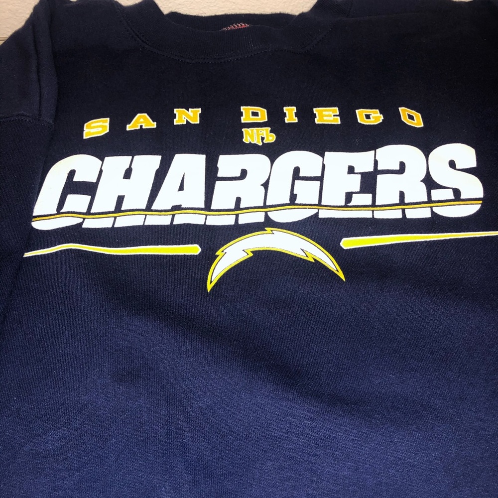 90s NFL San Diego Chargers Crewneck Sweat shirt